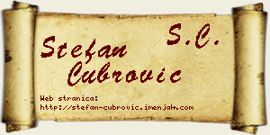 Stefan Čubrović vizit kartica
